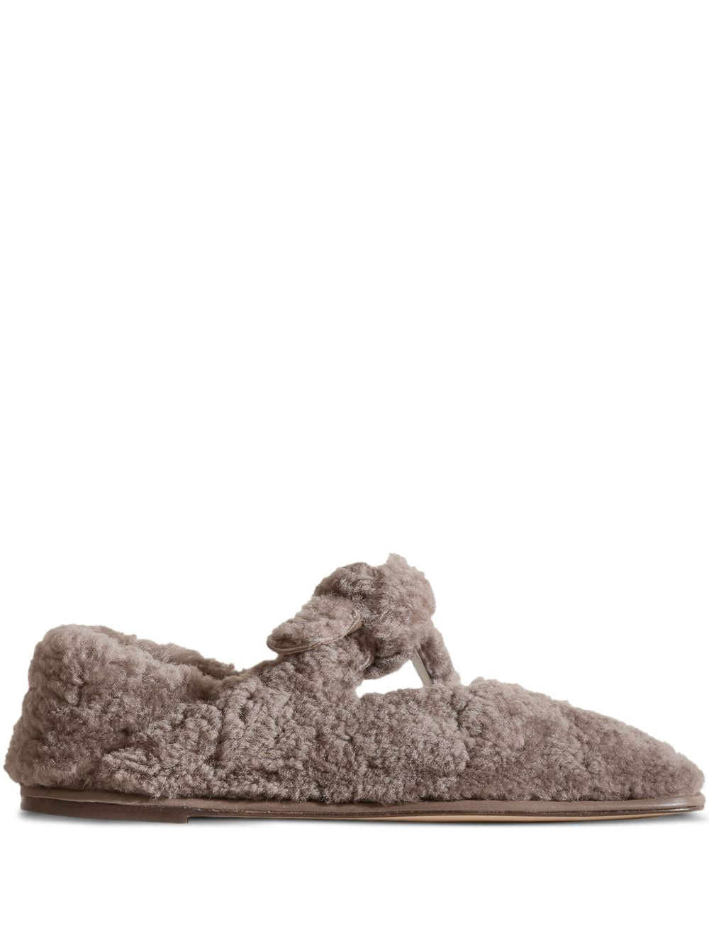 Hereu Women Llasada Shearling Ballet Flats HEREU