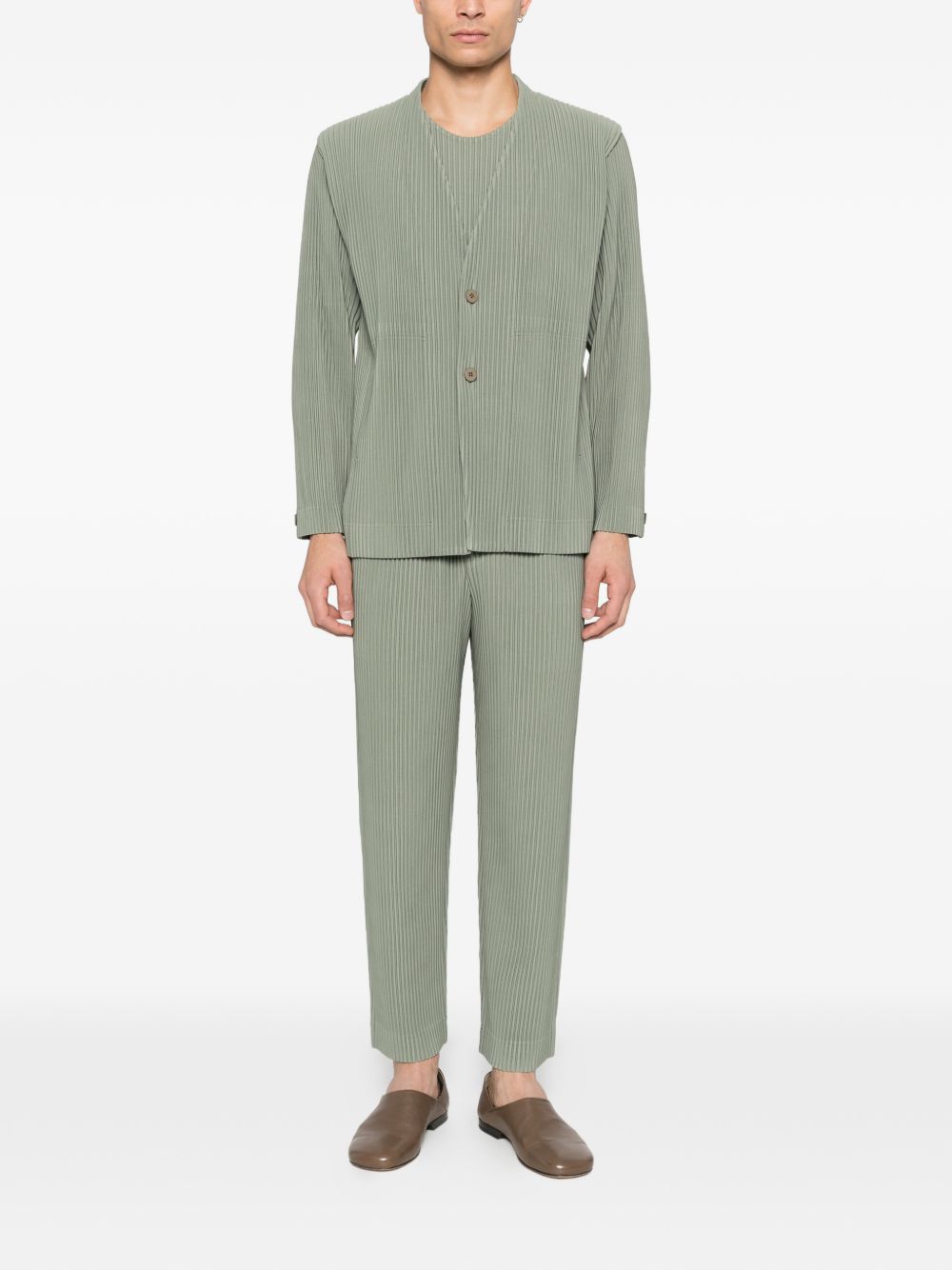 Homme Plisse' Issey Miyake Men Pleated Single-Breasted Jacket HOMME PLISSE ISSEY MIYAKE