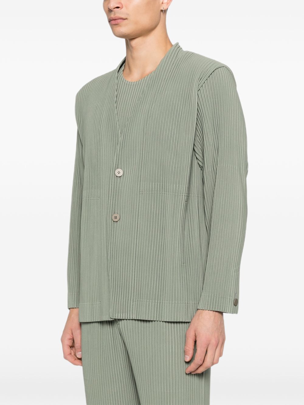 Homme Plisse' Issey Miyake Men Pleated Single-Breasted Jacket HOMME PLISSE ISSEY MIYAKE
