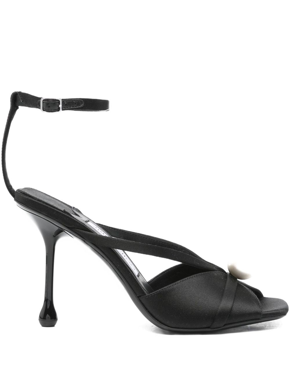 Jimmy Choo Women Siva 95 Satin Sandals JIMMY CHOO