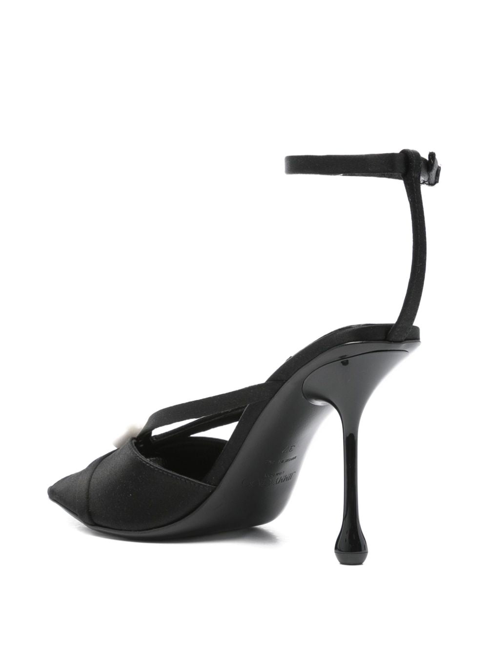 Jimmy Choo Women Siva 95 Satin Sandals JIMMY CHOO