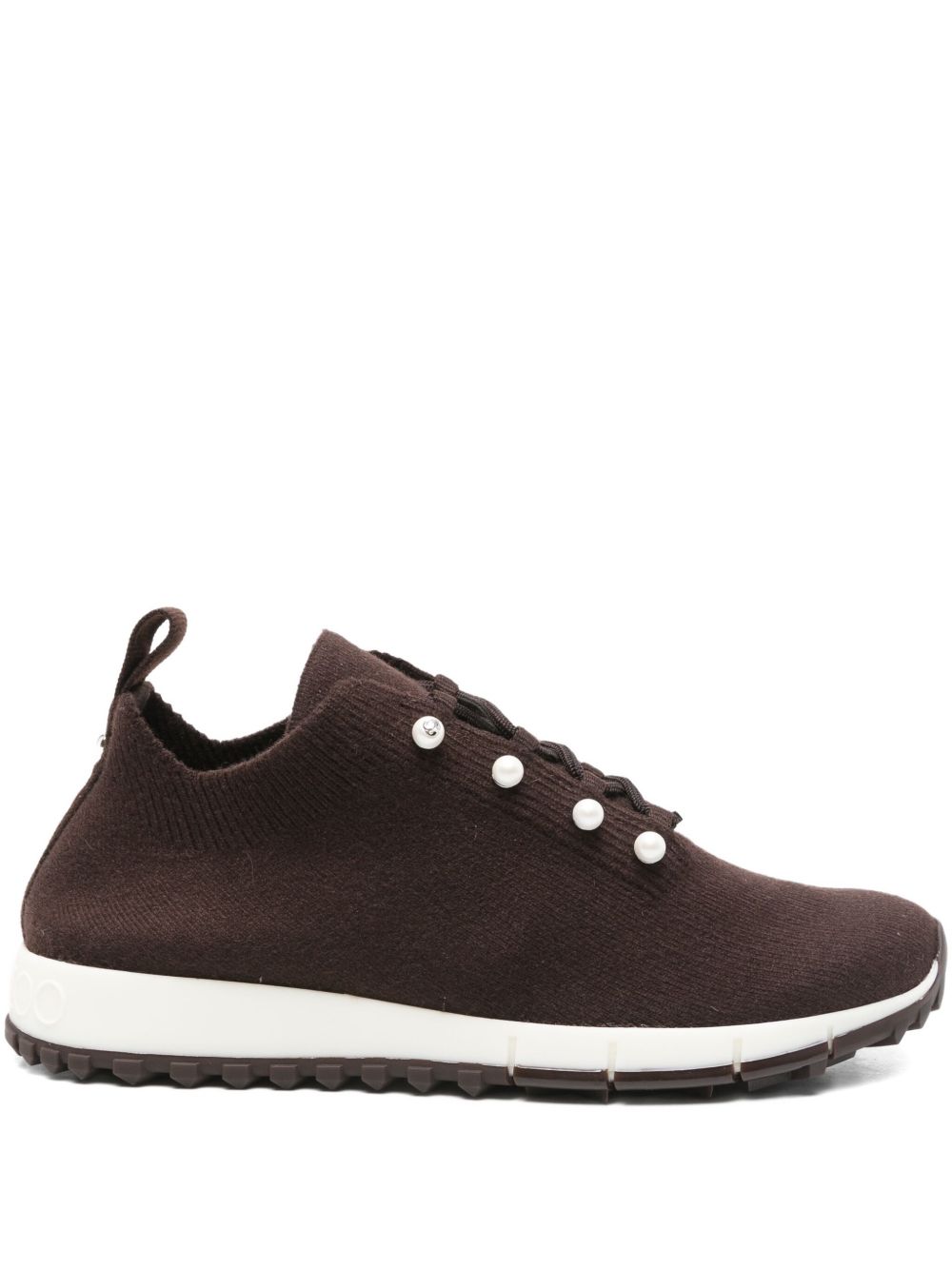 Jimmy Choo Women Veles Pearl Embellished Sneakers JIMMY CHOO