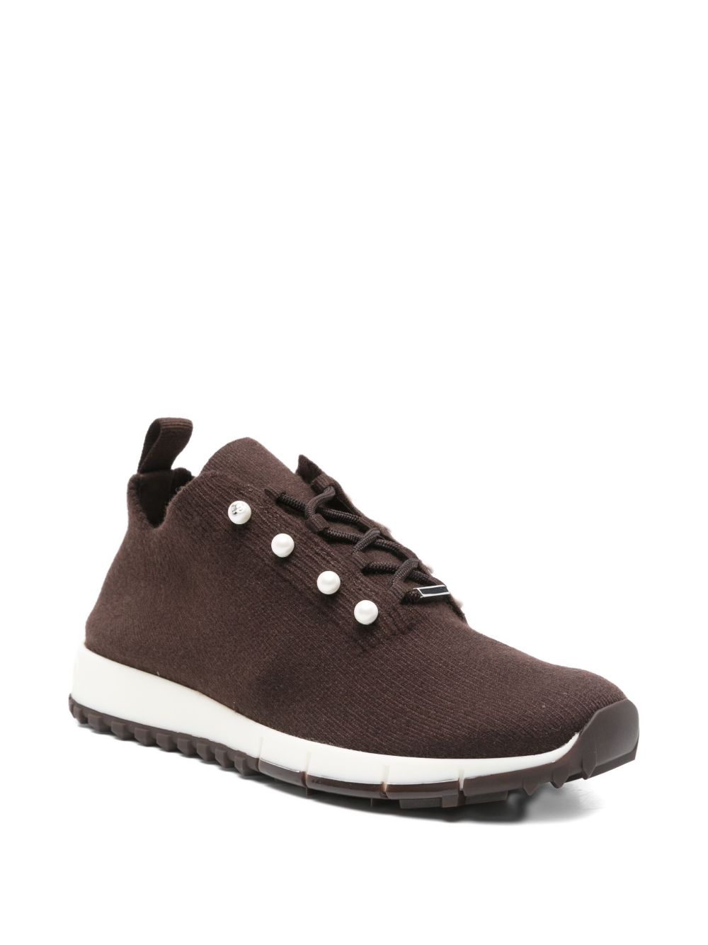 Jimmy Choo Women Veles Pearl Embellished Sneakers JIMMY CHOO