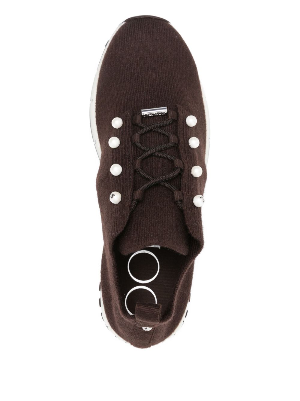 Jimmy Choo Women Veles Pearl Embellished Sneakers JIMMY CHOO