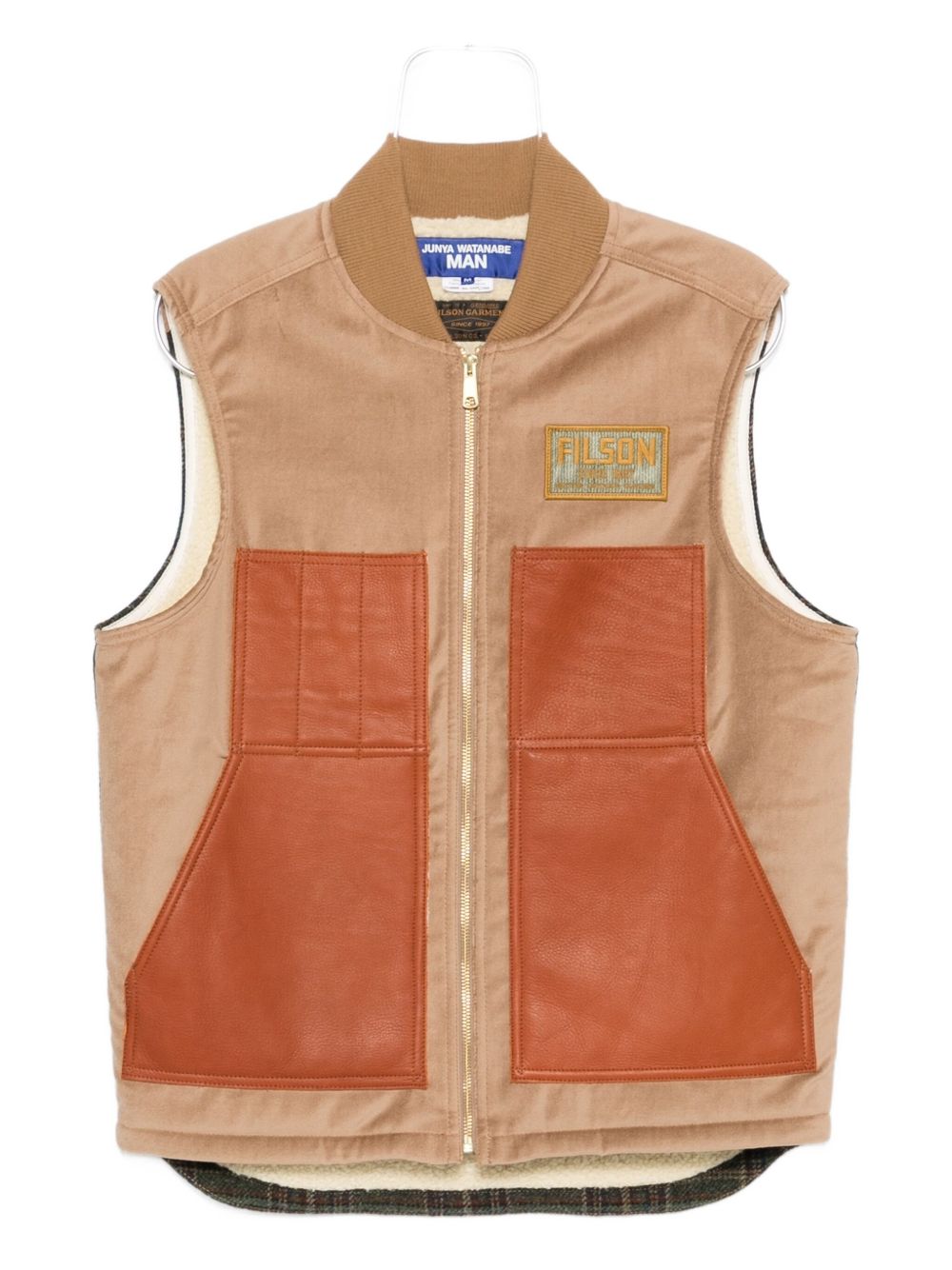 Junya Watanabe X Filson Men Leather Panels Vest JUNYA WATANABE X FILSON