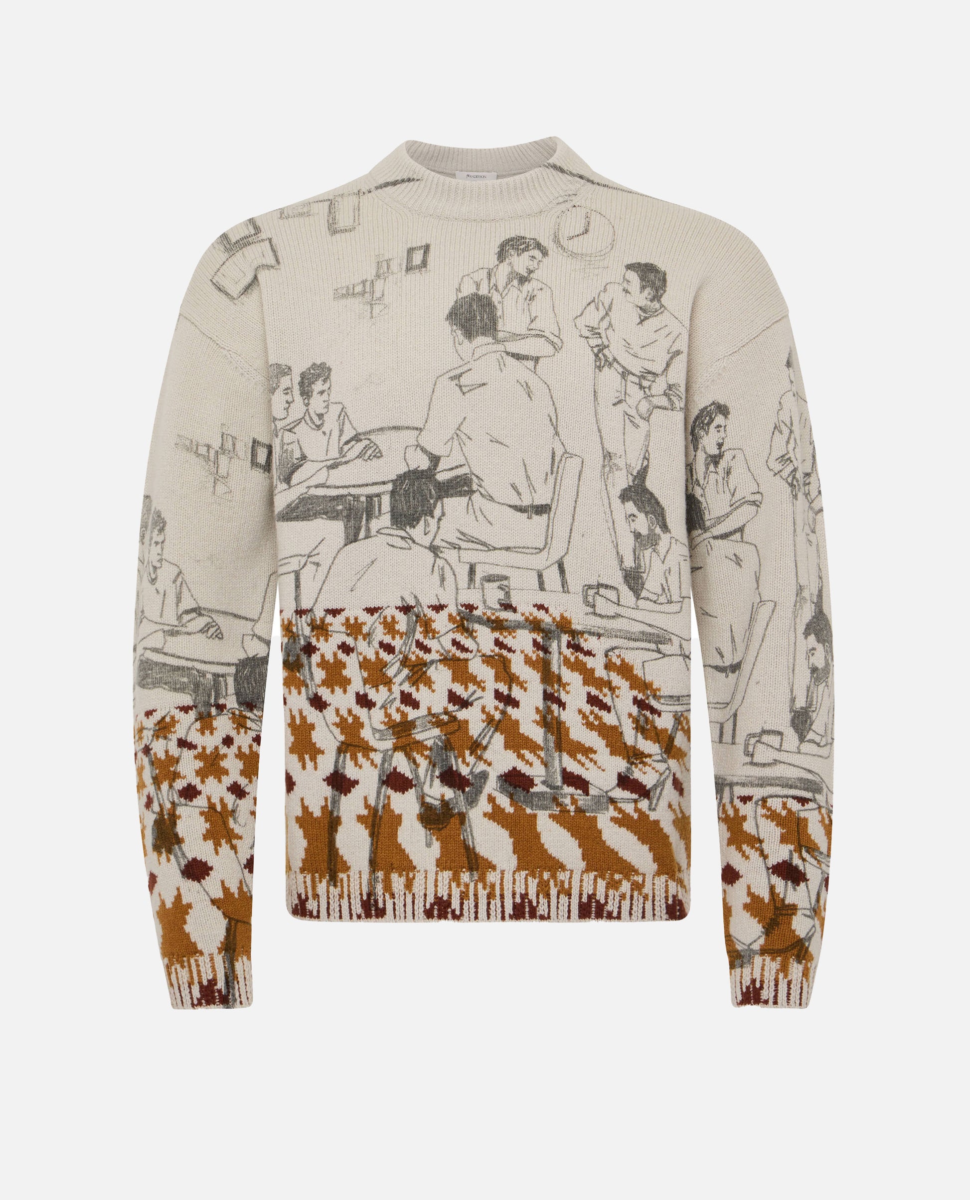Jw Anderson Men Print Jacquard Jumper J.W. ANDERSON