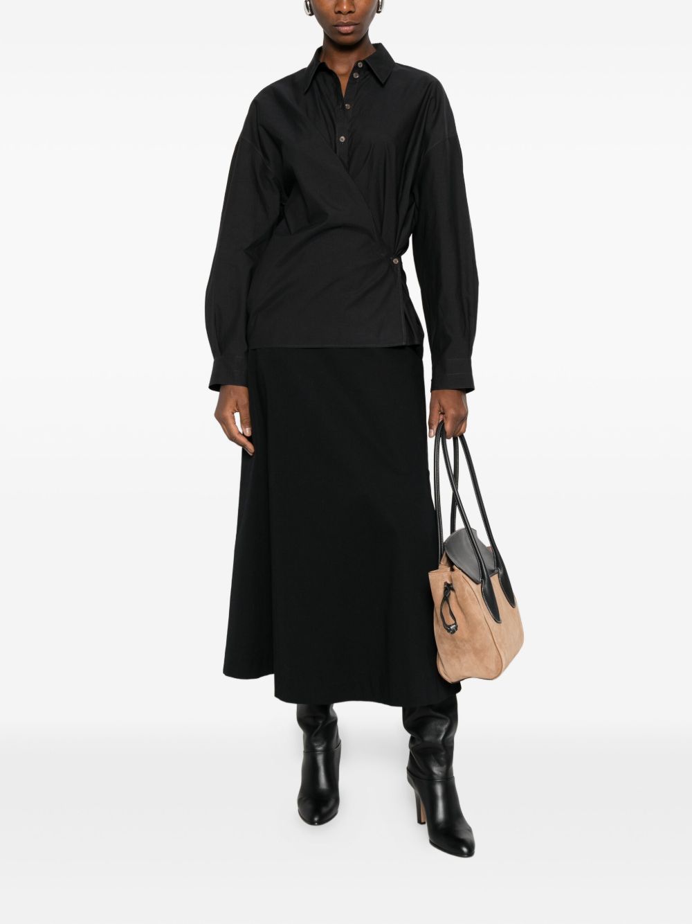 Lemaire Women Cotton And Silk Blend Shirt LEMAIRE