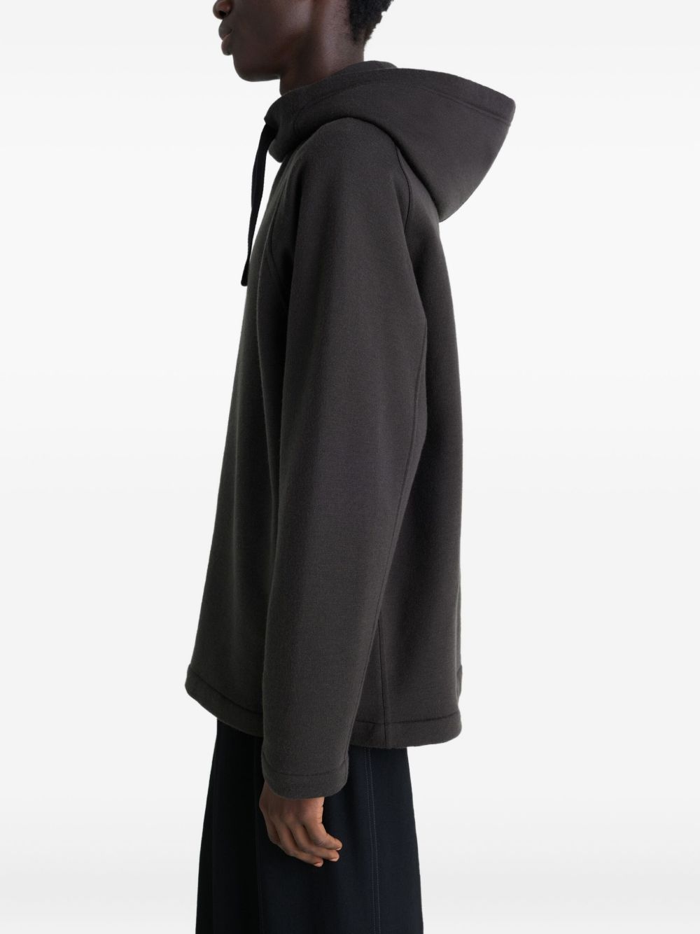 Lemaire Men Wool And Cotton Hoodie LEMAIRE