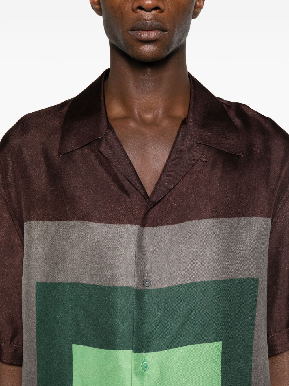Loewe Men Printed Silk Shirt LOEWE