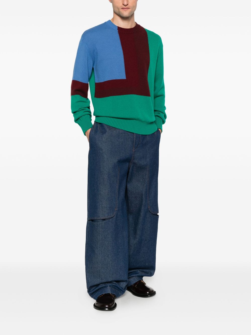 Loewe Men Wool Crewneck Sweater
