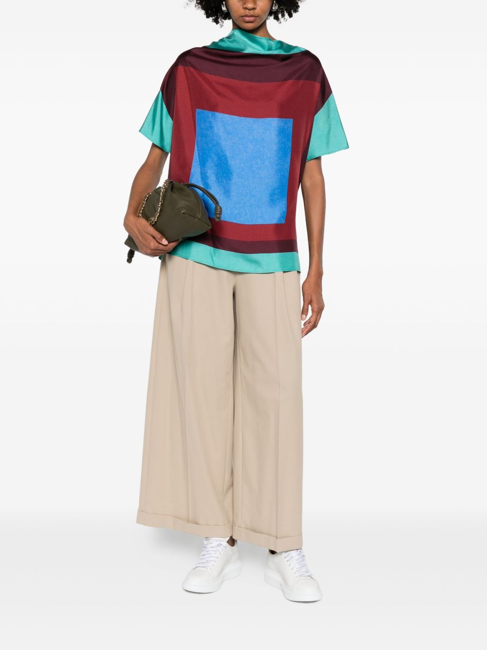 Loewe Women Printed Silk Top LOEWE