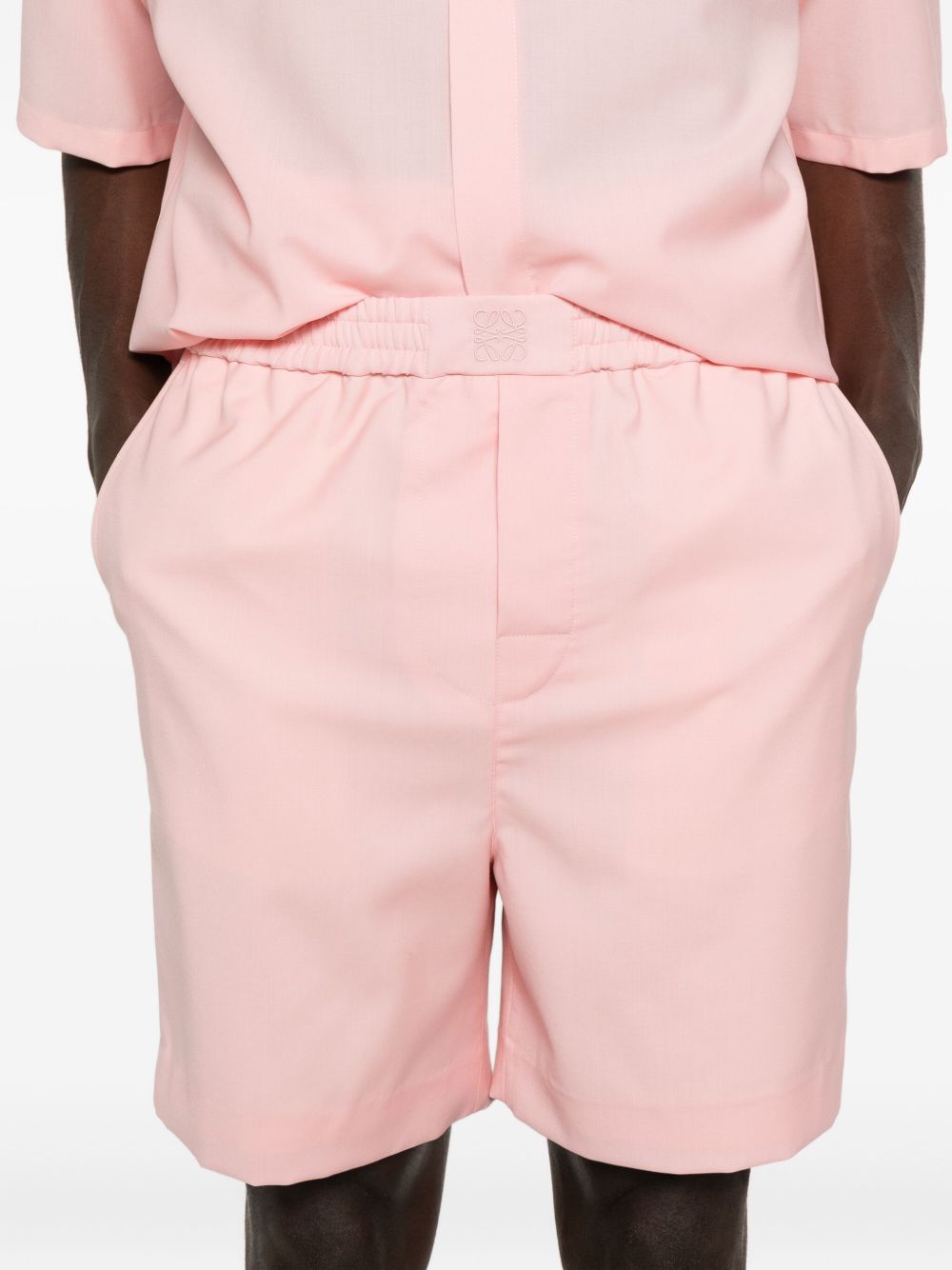 Loewe Men Wool Shorts
