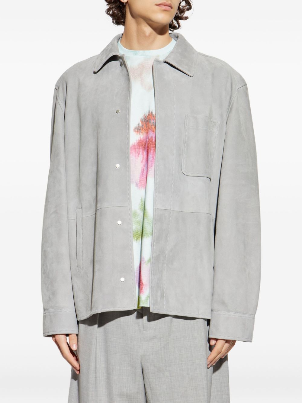 Loewe Men Suede Leather Overshirt LOEWE