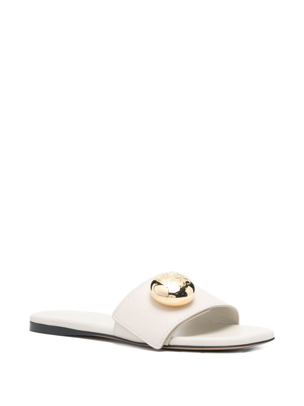 Loewe Women Pebble Leather Slides LOEWE