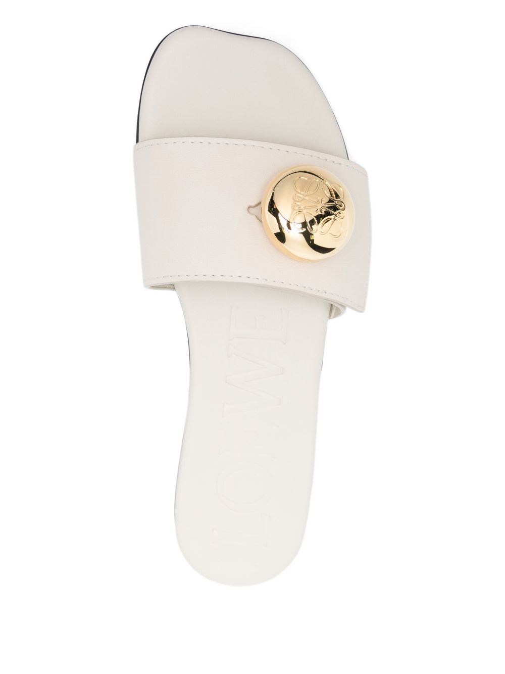 Loewe Women Pebble Leather Slides LOEWE