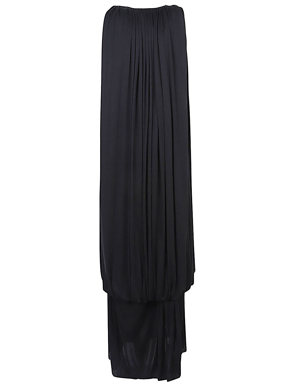 Loewe Women Silk Draped Long Dress