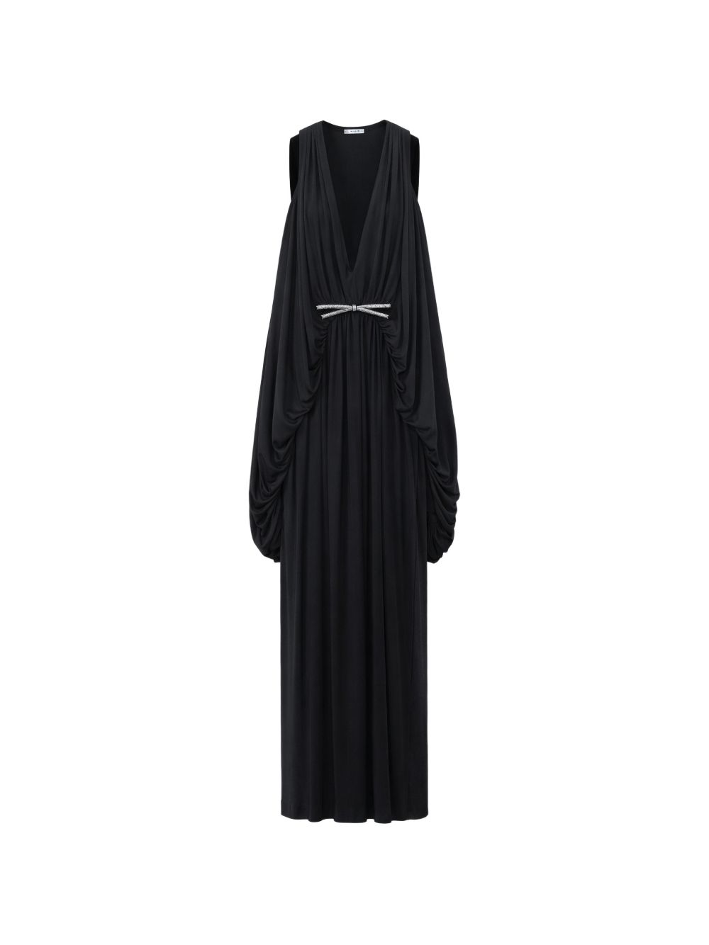 Loewe Women Silk Draped Long Dress