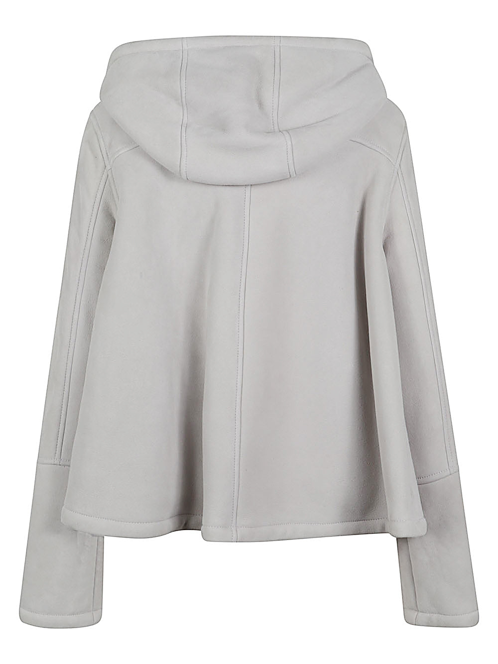 Loewe Women Leather Hooded Jacket