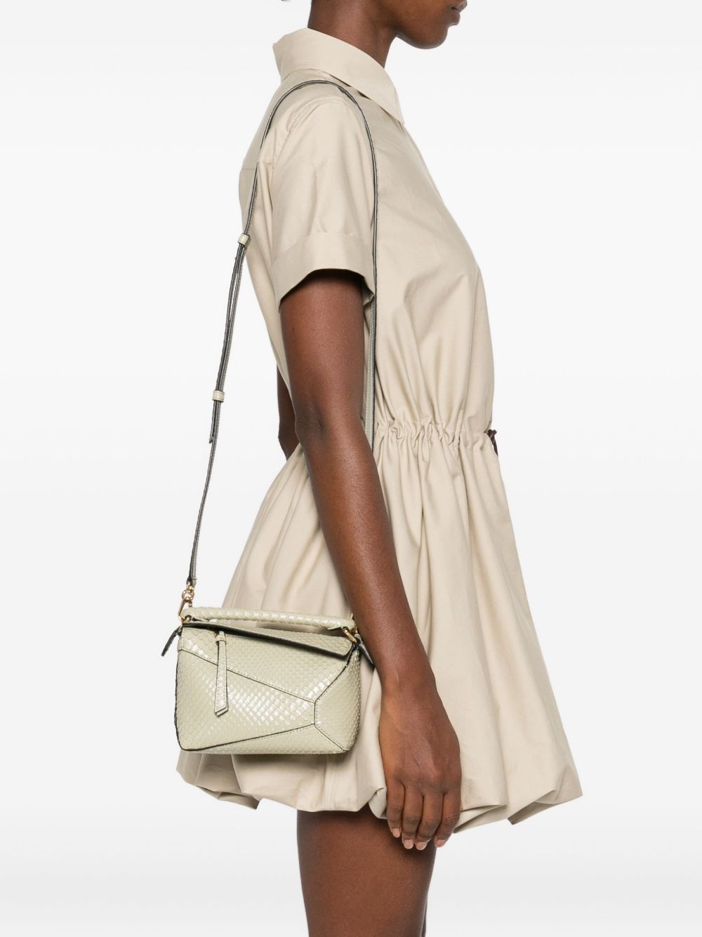Loewe Women Puzzle Edge Mini Leather Handbag LOEWE
