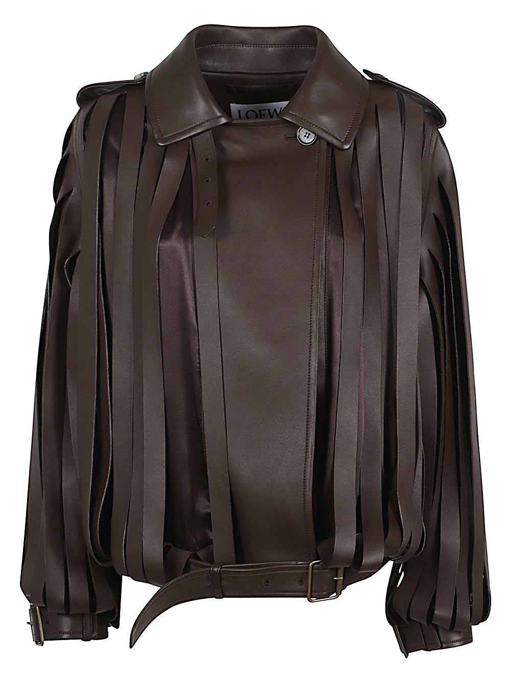 Loewe Women Leather Belted Jacket LOEWE