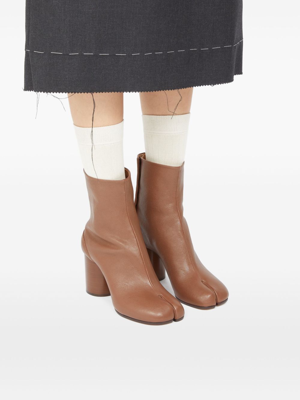 Maison Margiela Women Tabi Leather Ankle Boots