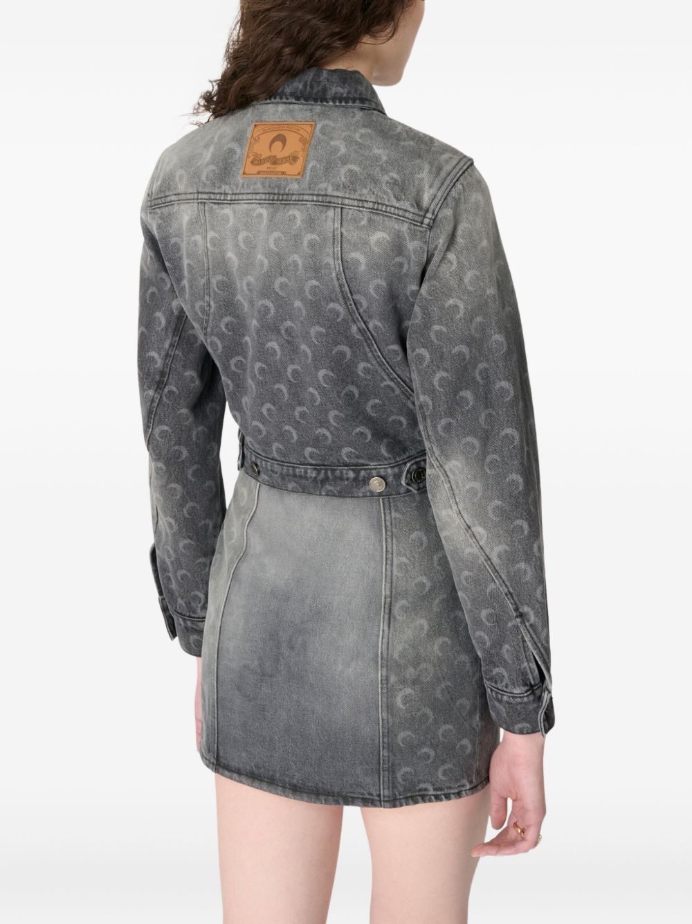 Marine Serre Women Moon Denim Jacket MARINE SERRE