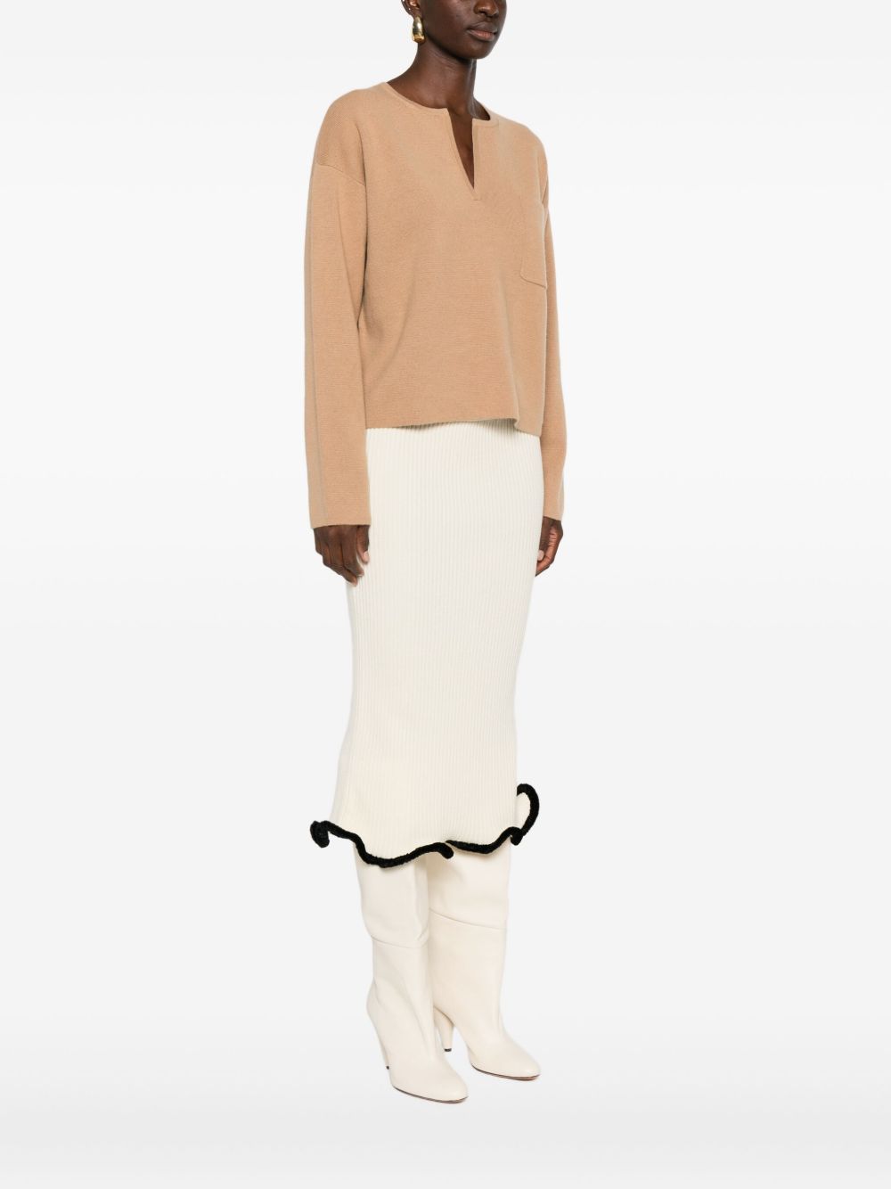 Max Mara Women V-Neck Sweater In Cashmere Wool MAX MARA