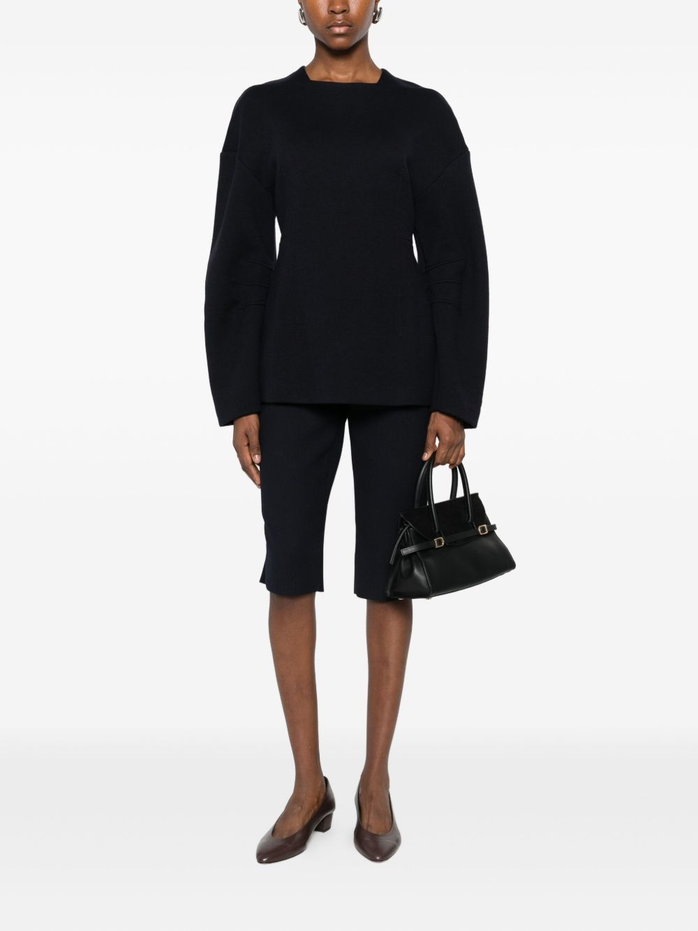Max Mara Women Crew Neck Sweater In Wool And Cotton MAX MARA