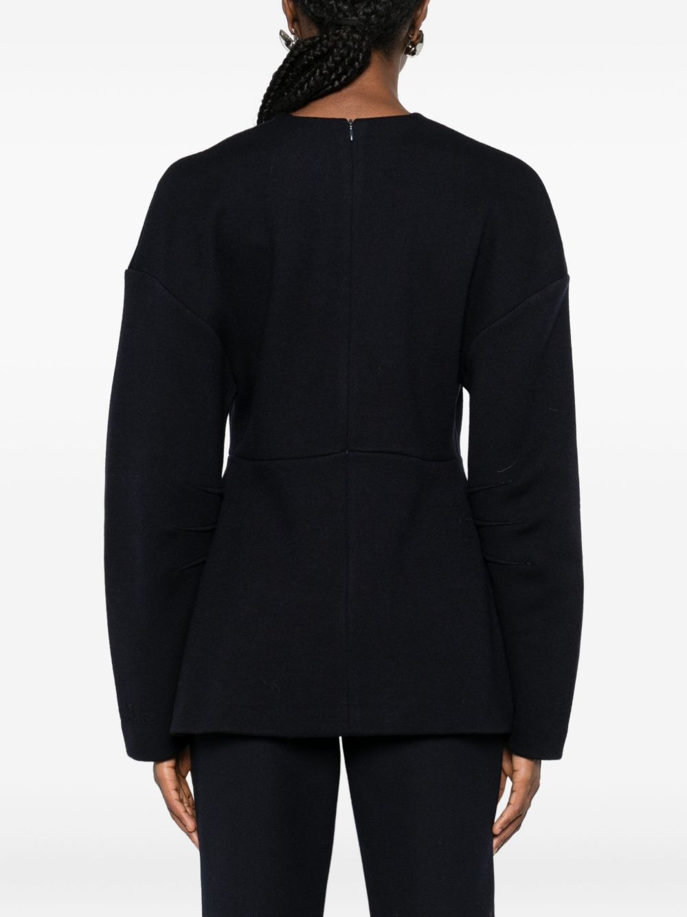 Max Mara Women Crew Neck Sweater In Wool And Cotton MAX MARA