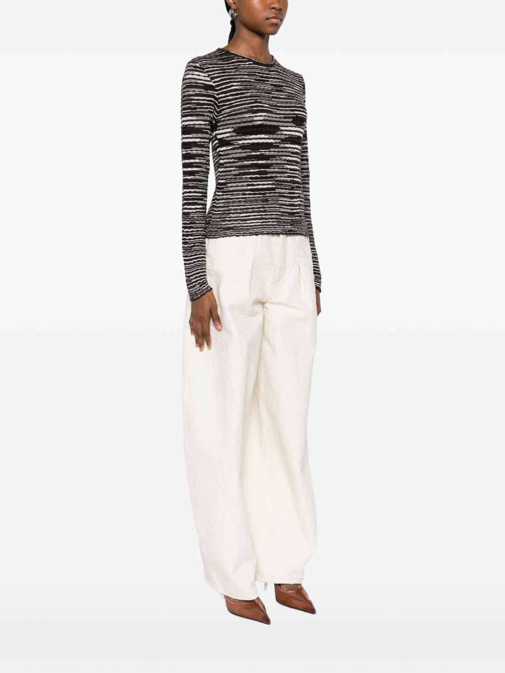Missoni Women Wool Blend Crewneck Sweater MISSONI