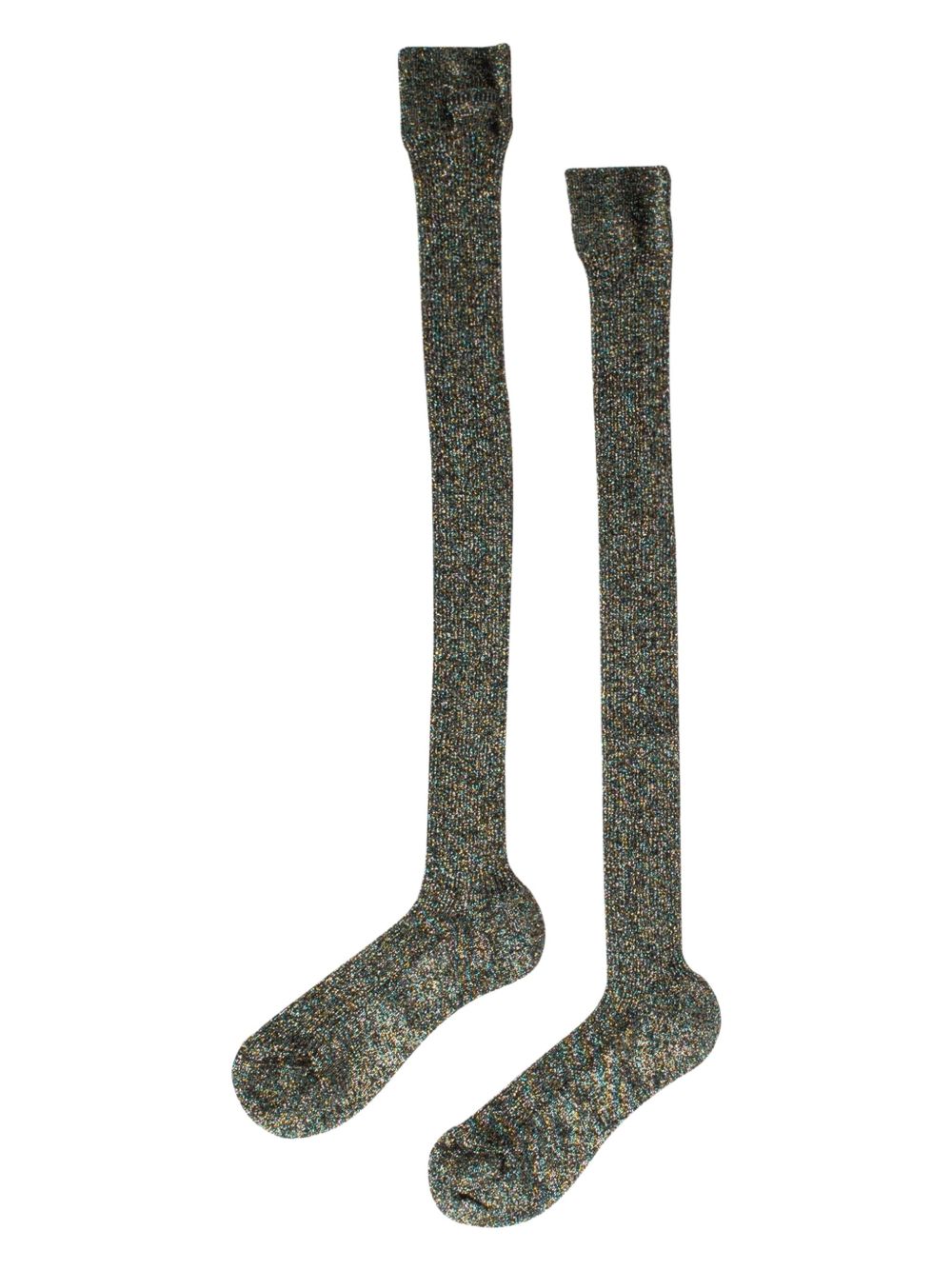 Miu Miu Women Lamé Socks MIU MIU