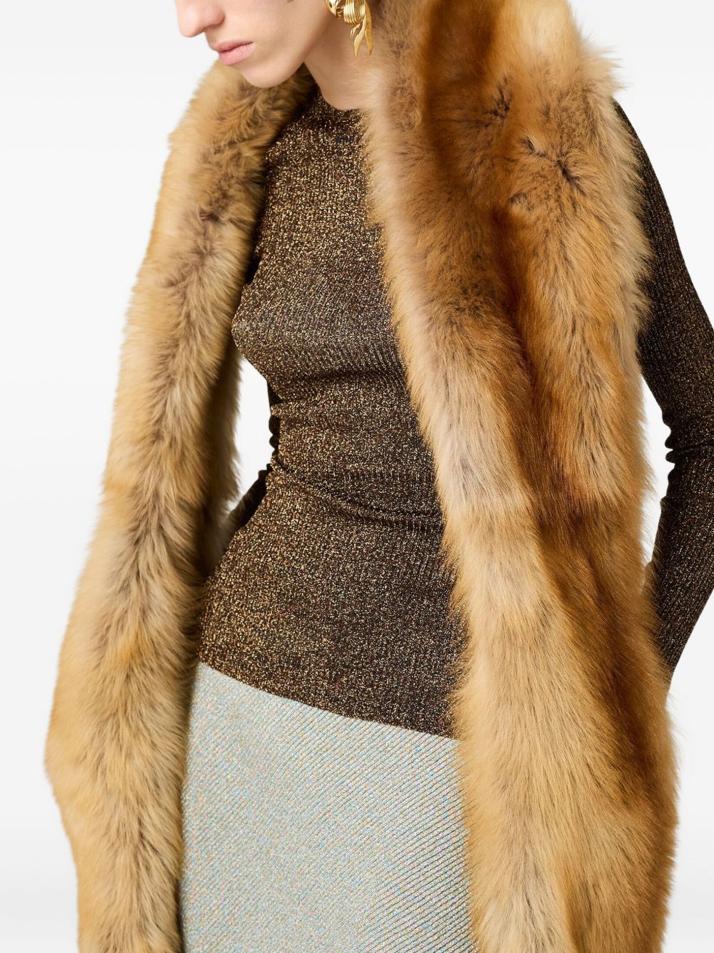 Miu Miu Women Lamé Skirt MIU MIU