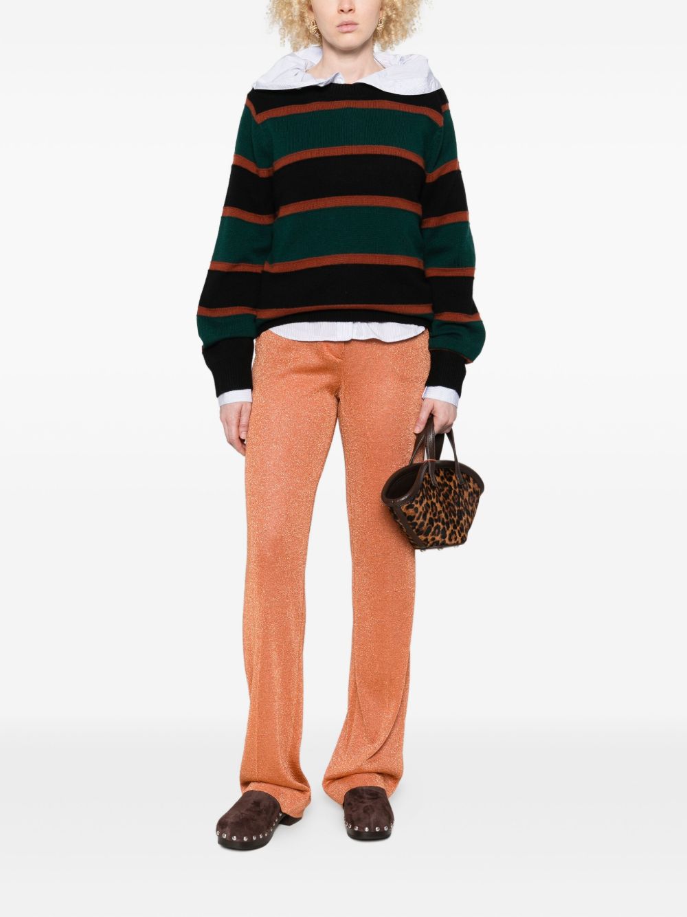 Miu Miu Women Lurex Trousers MIU MIU