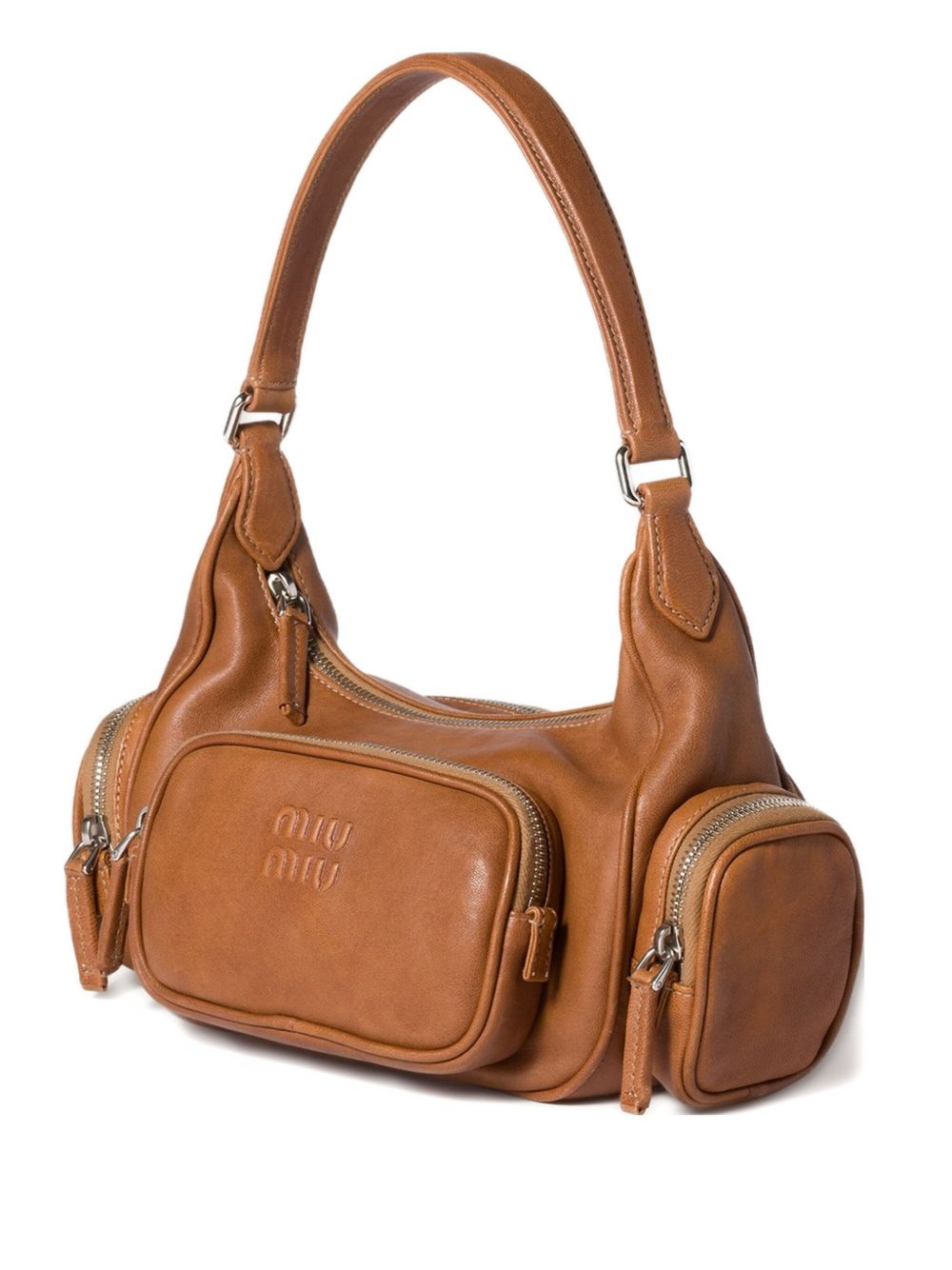 Miu Miu Women Pocket Leather Shoulder Bag MIU MIU
