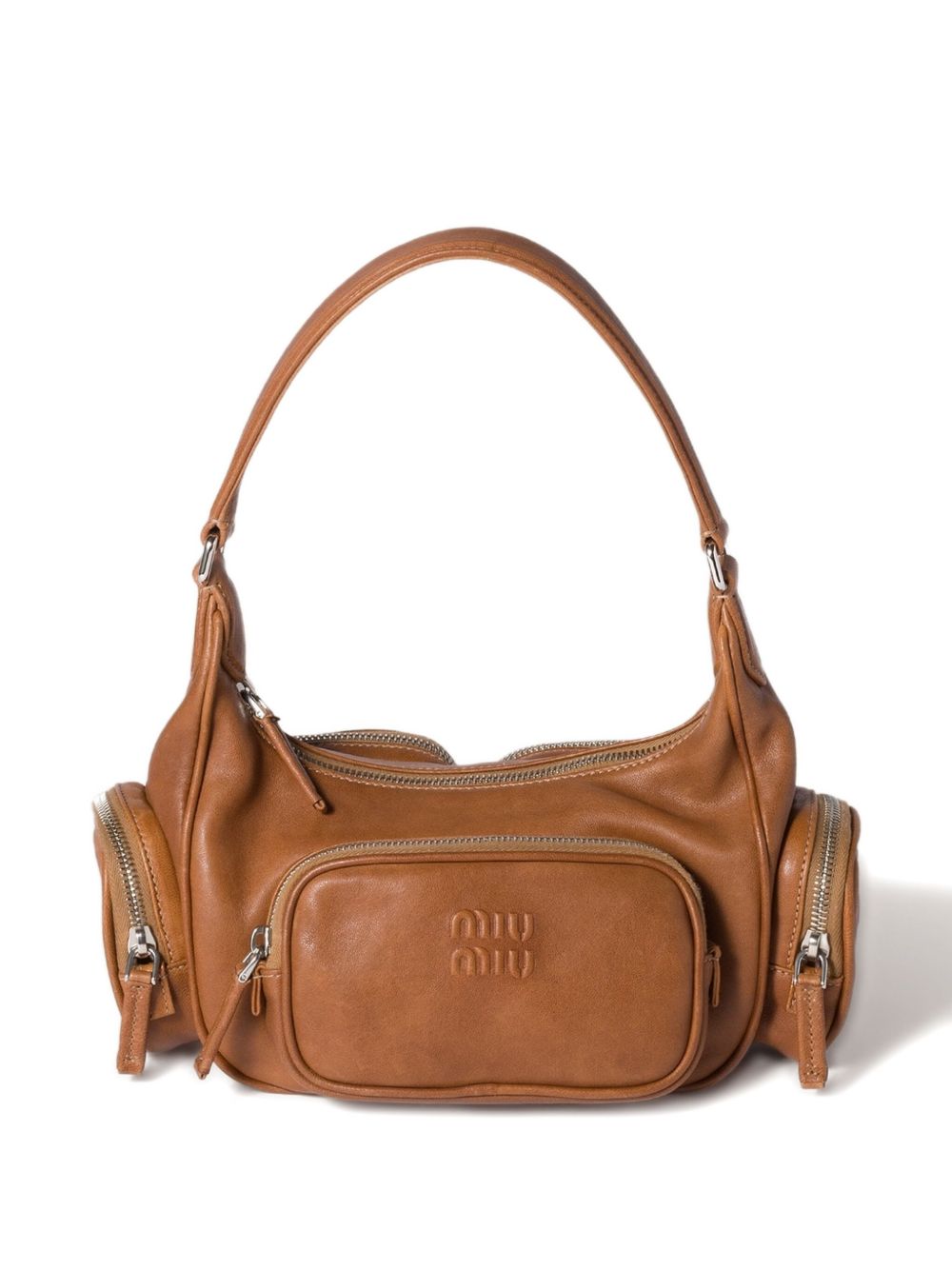 Miu Miu Women Pocket Leather Shoulder Bag MIU MIU