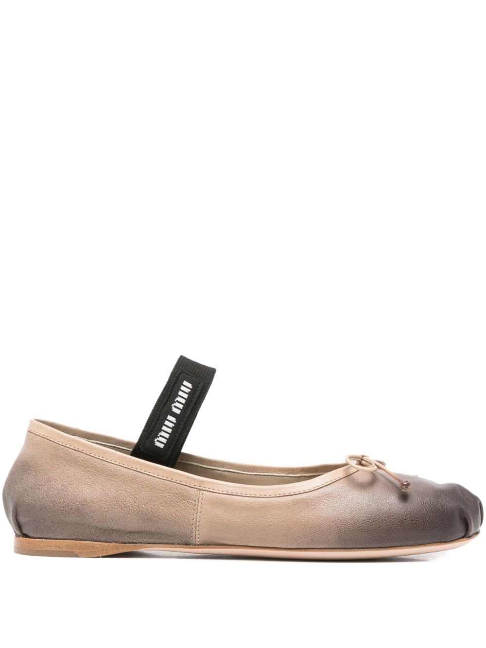 Miu Miu Women Leather Ballets MIU MIU