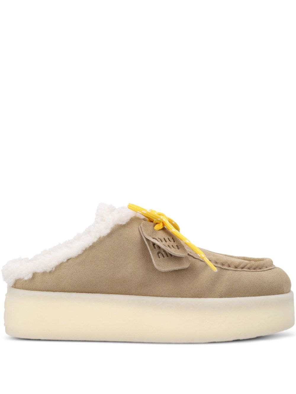Miu Miu Women Suede Leather Slippers MIU MIU