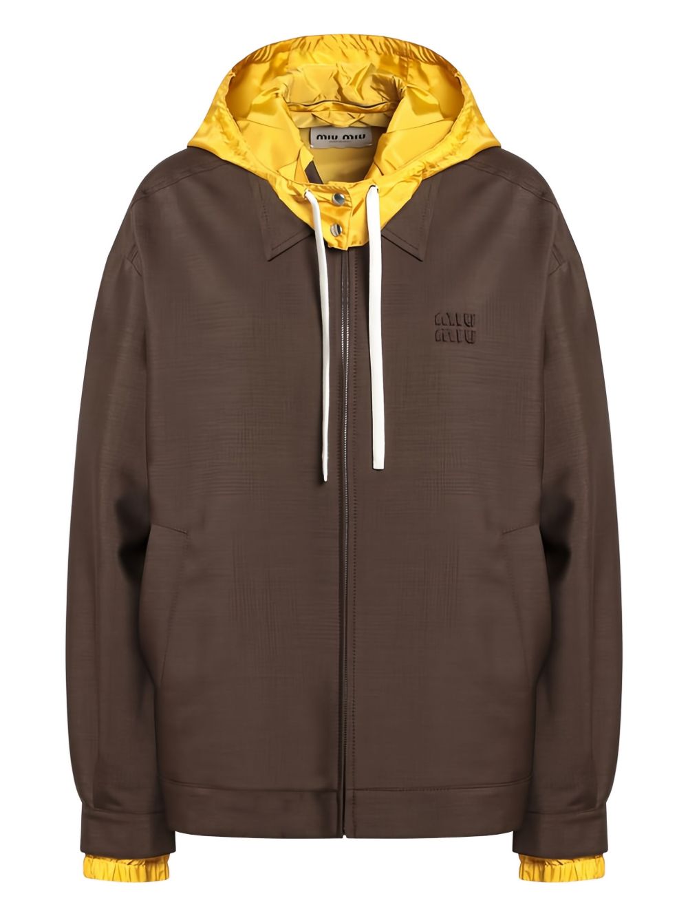 Miu Miu Women Wool Hooded Jacket MIU MIU