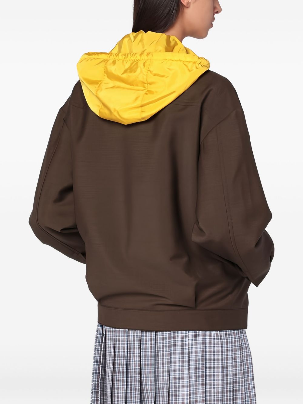 Miu Miu Women Wool Hooded Jacket MIU MIU