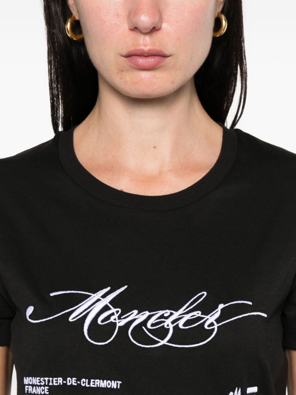 Moncler Women Logo Cotton T-Shirt MONCLER
