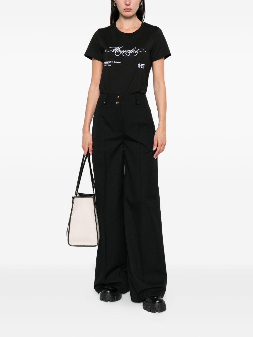 Moncler Women Logo Cotton T-Shirt MONCLER