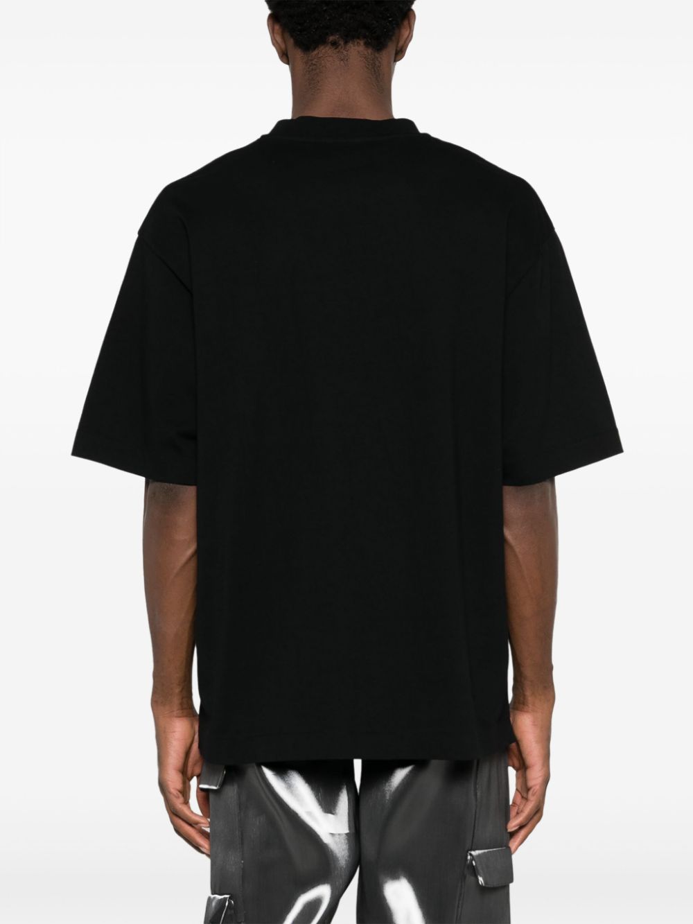 Off-White Men Big Bookish Cotton T-Shirt OFF-WHITE