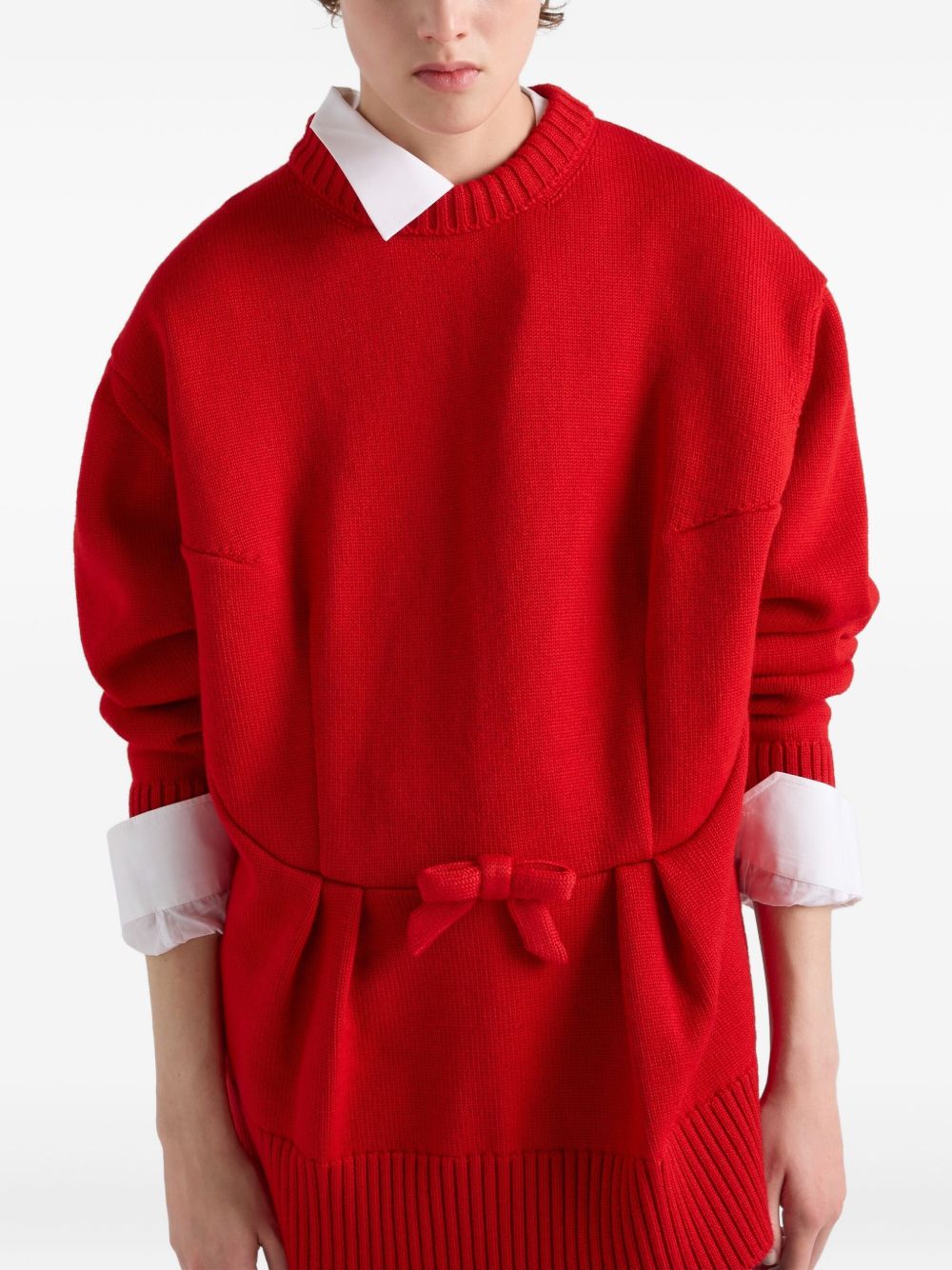 Prada Women Wool Crewneck Sweater PRADA