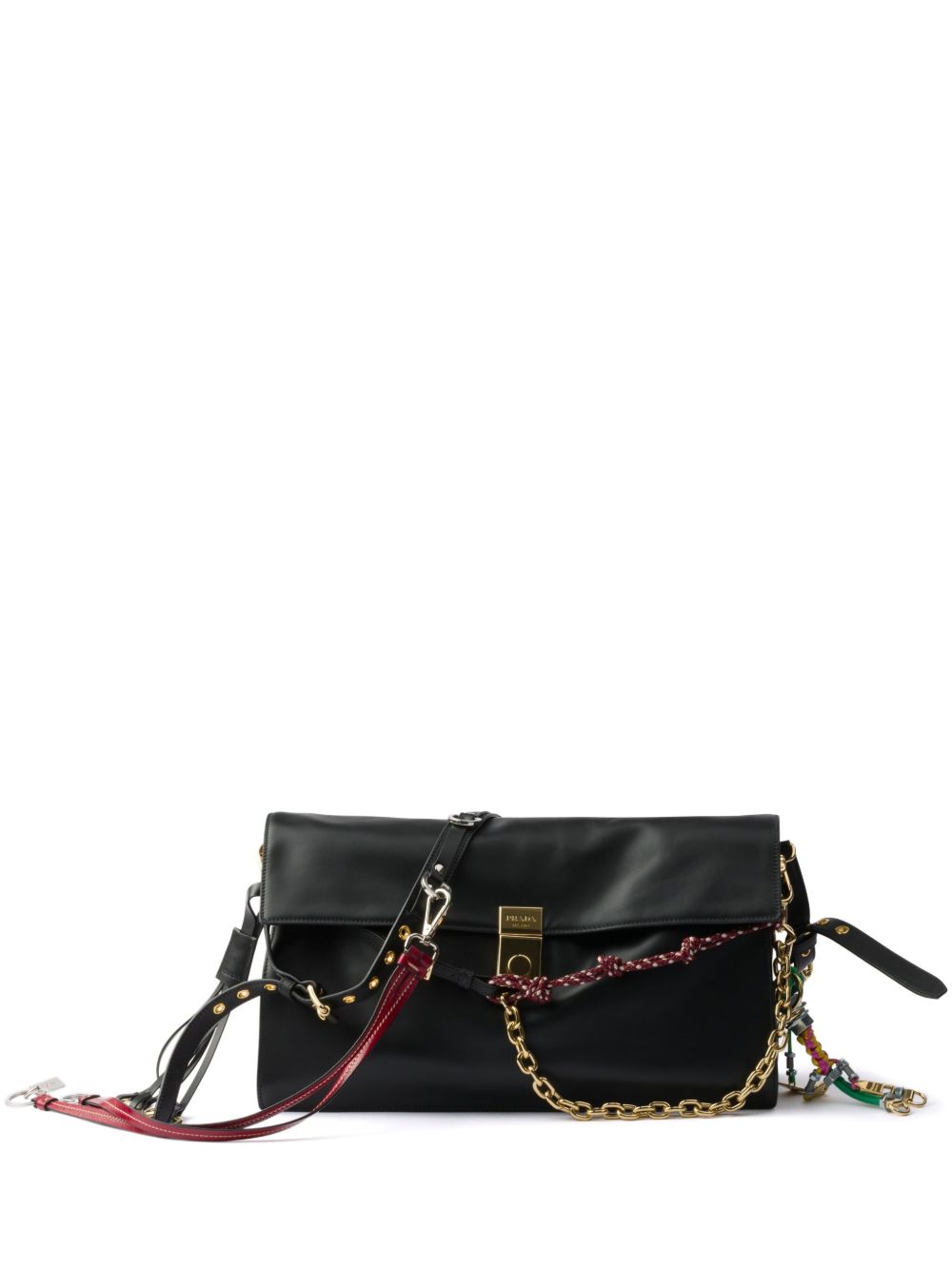 Prada Women Prada Soft Sound Large Leather Shoulder Bag PRADA