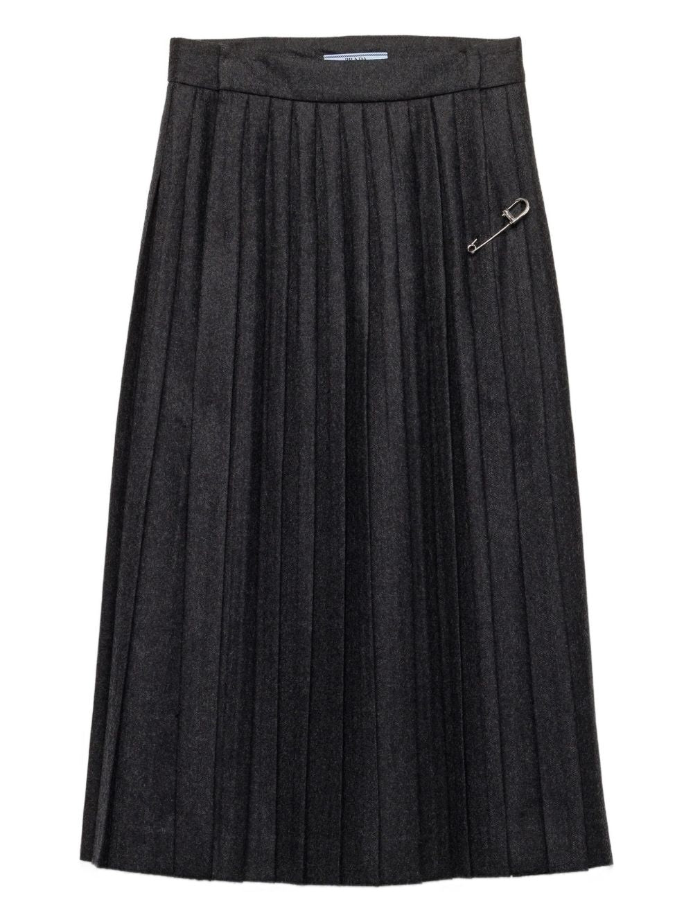 Prada Women Flannel Pleated Skirt PRADA