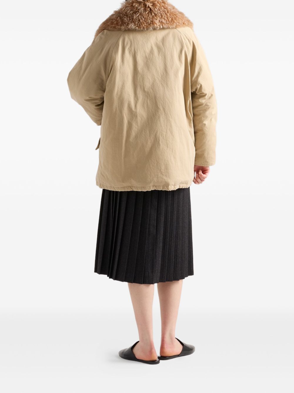 Prada Women Flannel Pleated Skirt PRADA