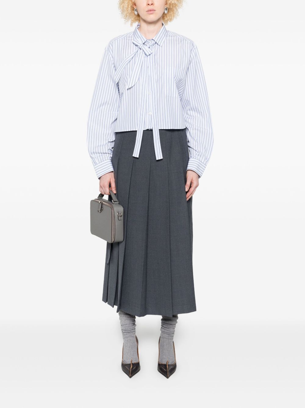 Prada Women Striped Cotton Shirt PRADA