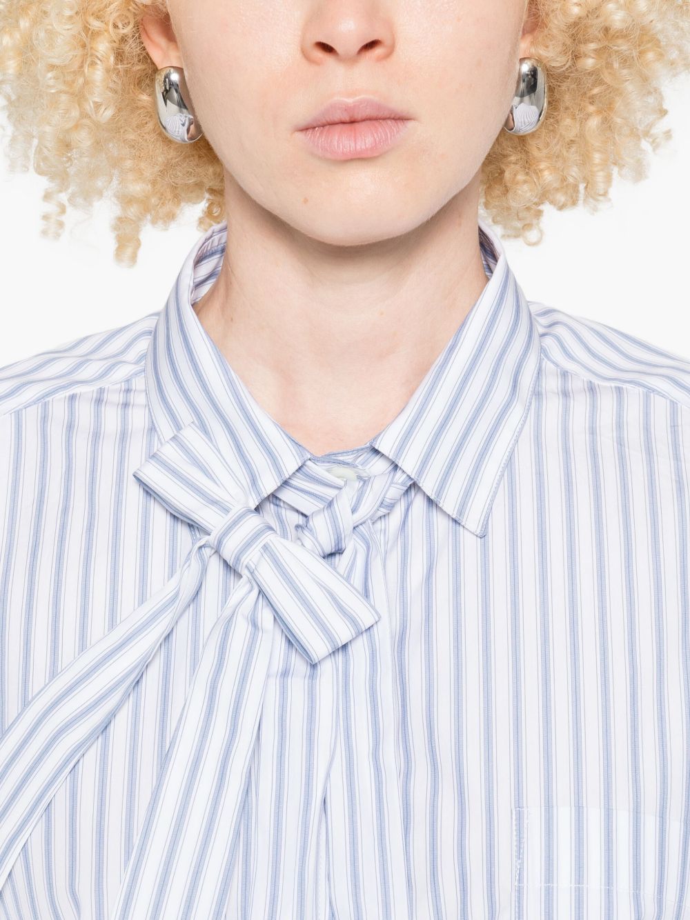 Prada Women Striped Cotton Shirt PRADA