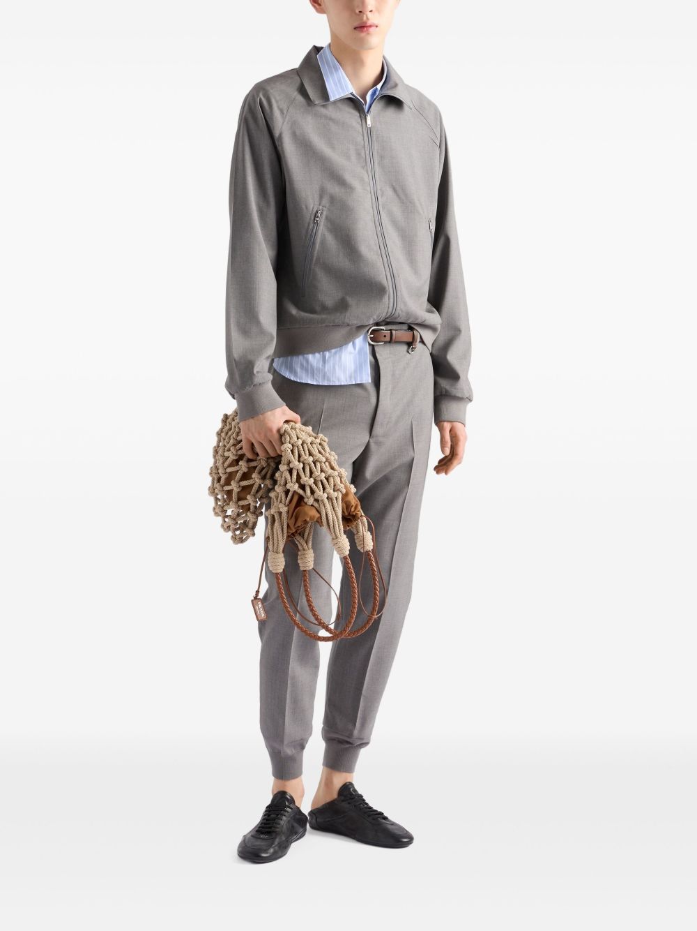 Prada Men Zipped Bouson Jacket PRADA