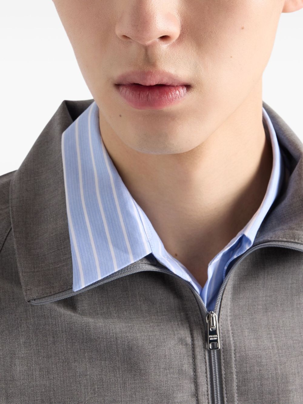 Prada Men Zipped Bouson Jacket PRADA